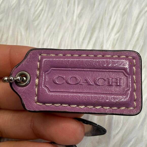 Coach Handbags - 1.5" Coach Purple Fob Bag Charm Hang tag Hangtag